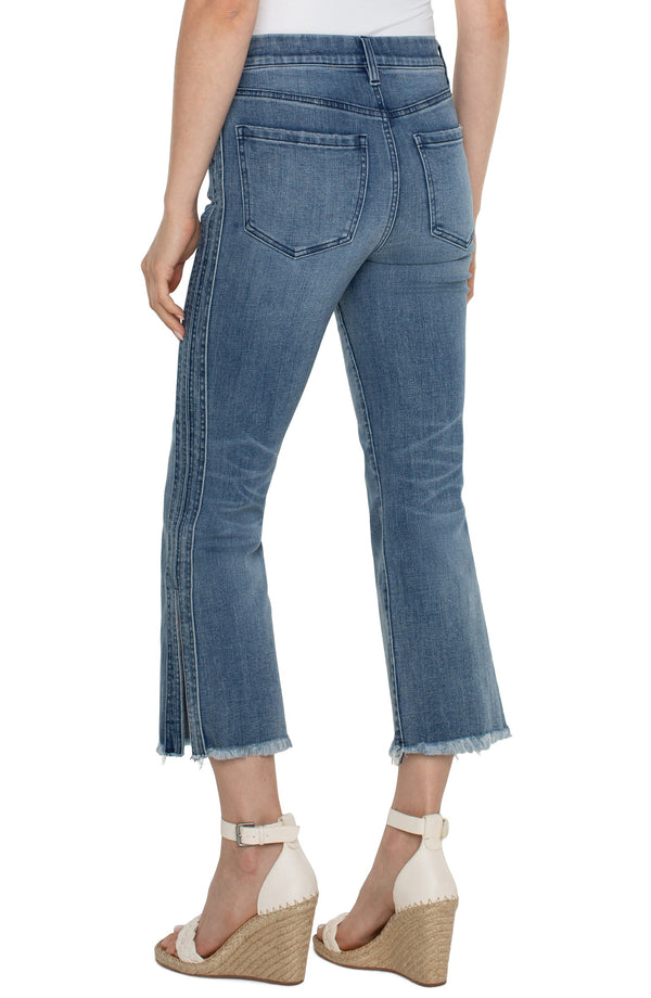 GIA CROP FLARE JEAN WITH A SLIT