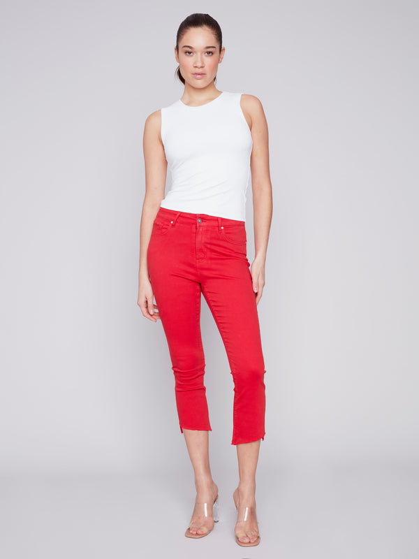 TWILL CROPPED PANT