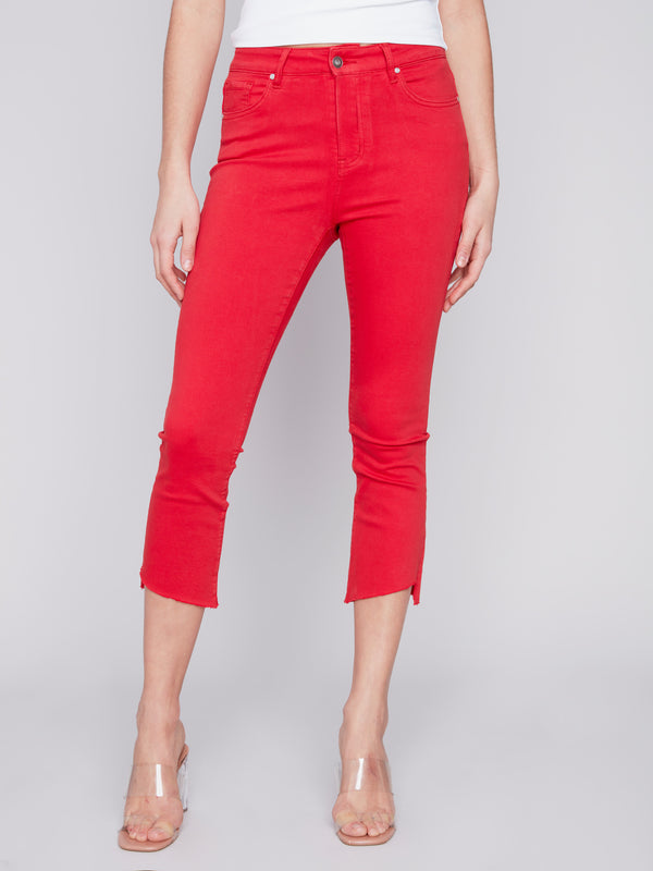 TWILL CROPPED PANT
