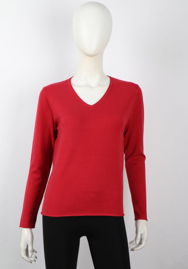 LONG SLEEVE V NECK SWEATER (available in more colors)