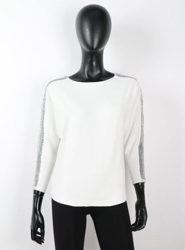 MESH STONE SWEATER