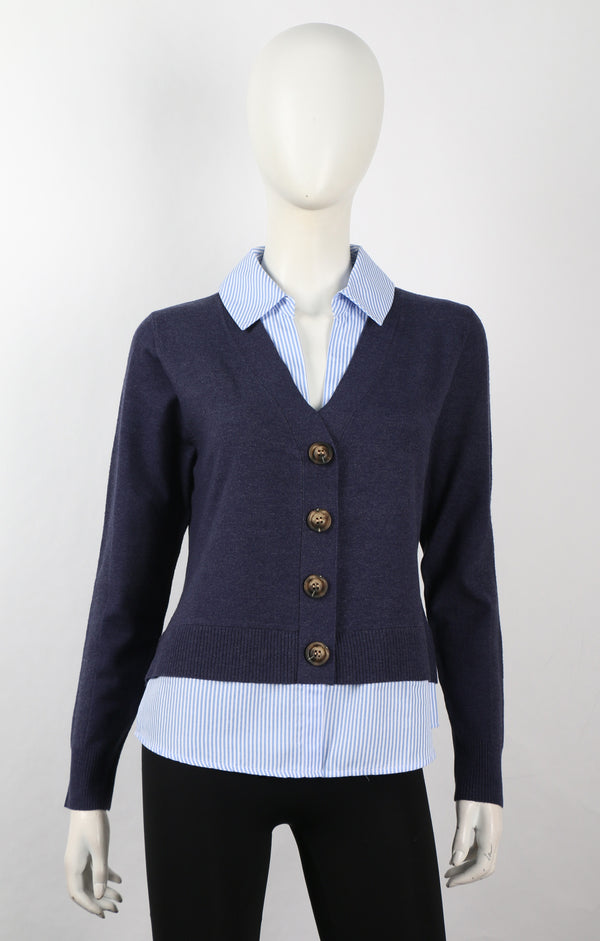 STRIPE 2 FER SWEATER