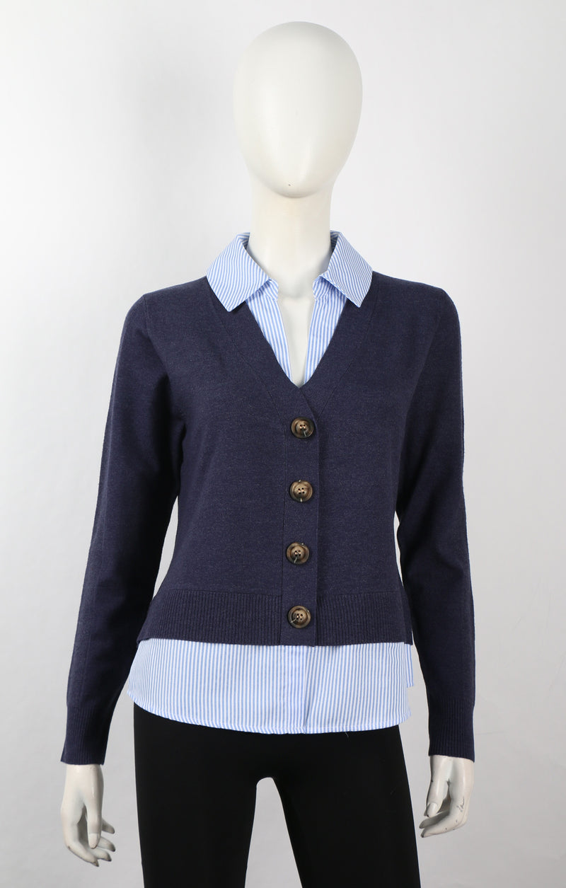 STRIPE 2 FER SWEATER