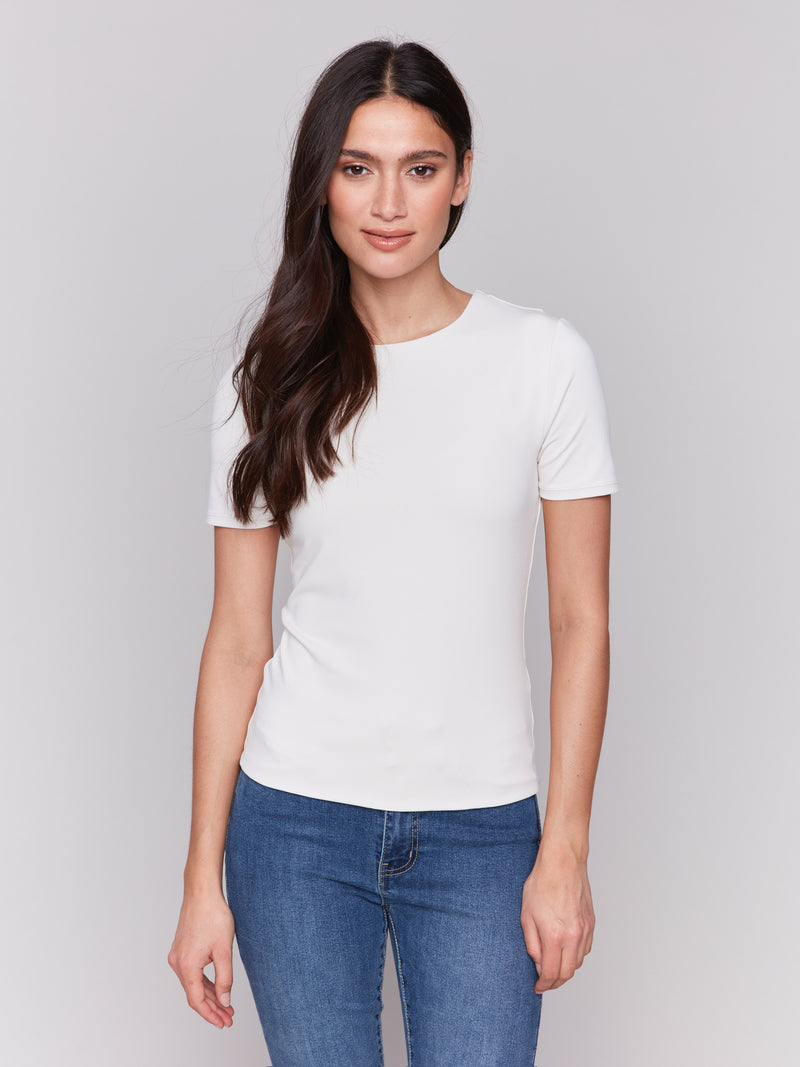 DOUBLE LAYER SHORT SLEEVE TEE