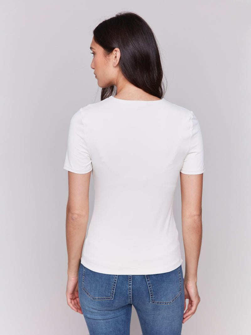 DOUBLE LAYER SHORT SLEEVE TEE