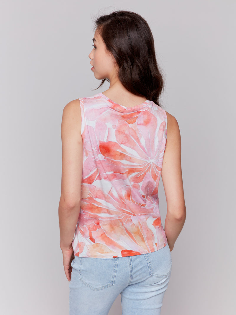 PRINTED KNOT TANK TOP