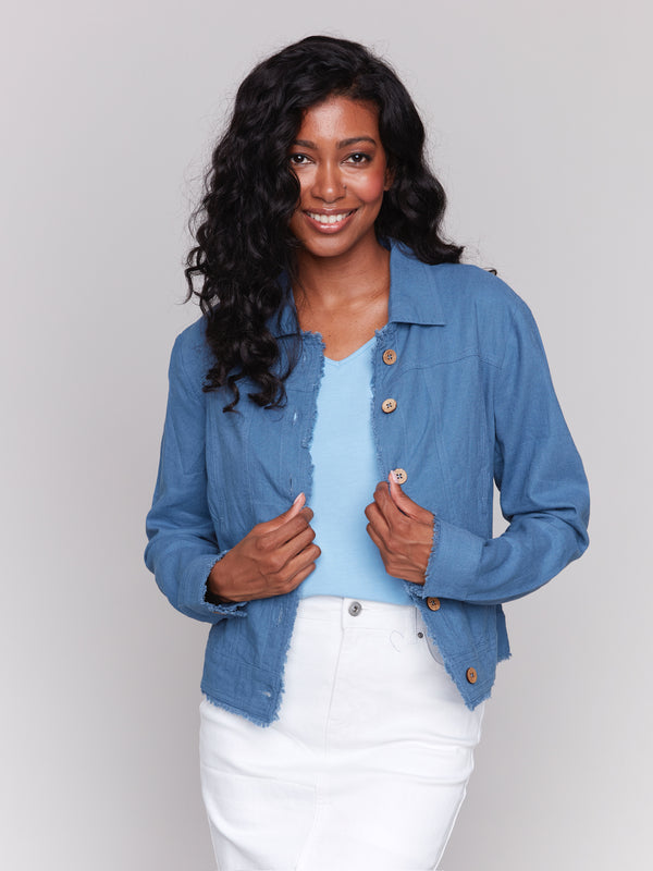 LINEN BLEND JACKET