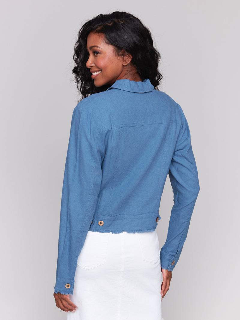 LINEN BLEND JACKET