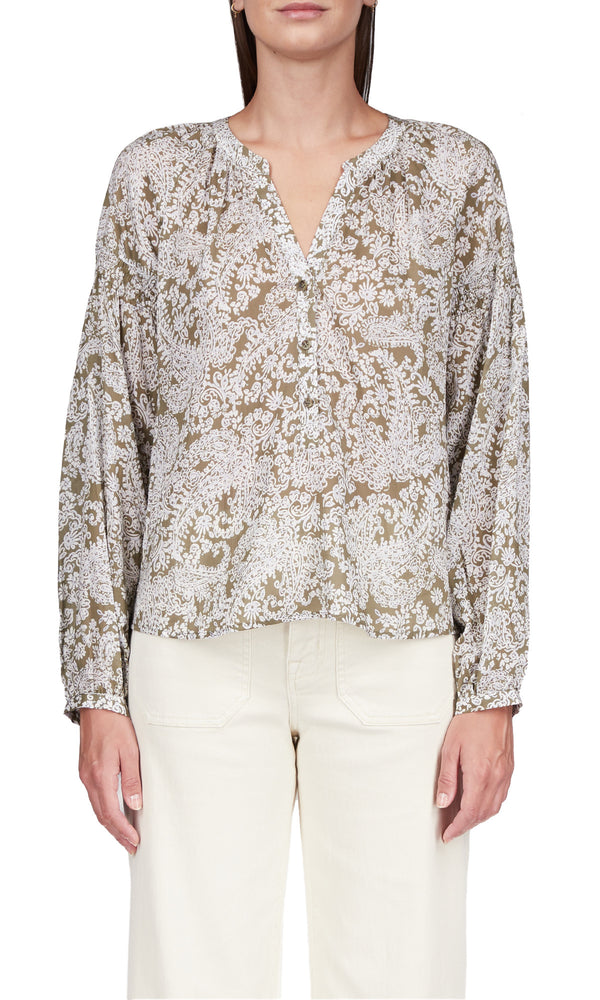 SUNDAY’S BEST PRINTED BLOUSE