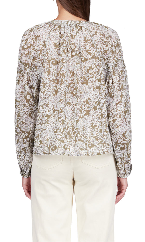 SUNDAY’S BEST PRINTED BLOUSE