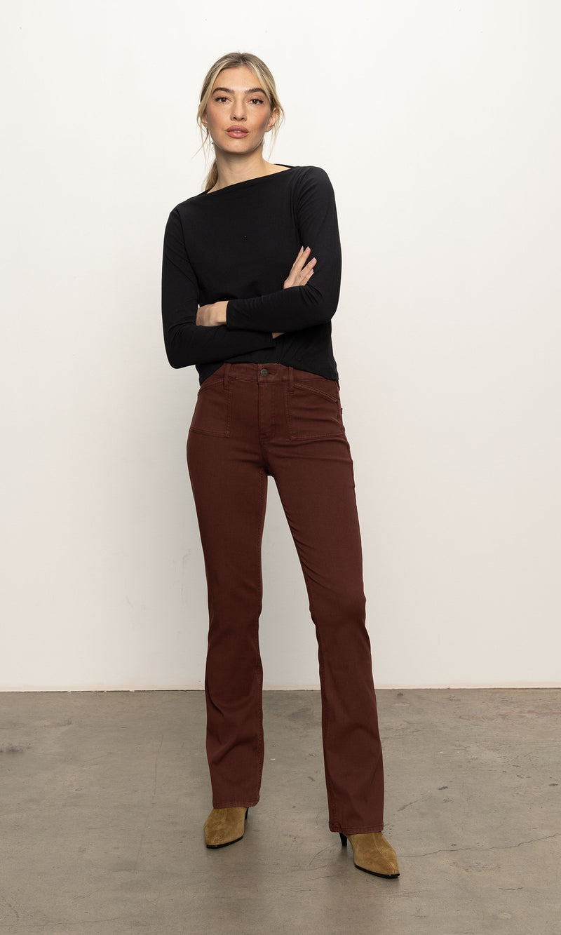 SCULPTED BLOUSE BROOKE BOOTCUT