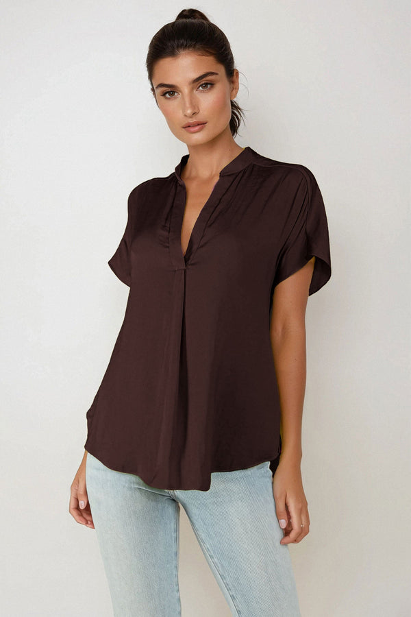 DROP SHOULDER BLOUSE (3 NEW COLORS)