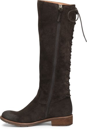 TALL BOOT WITH LACE UP BACK