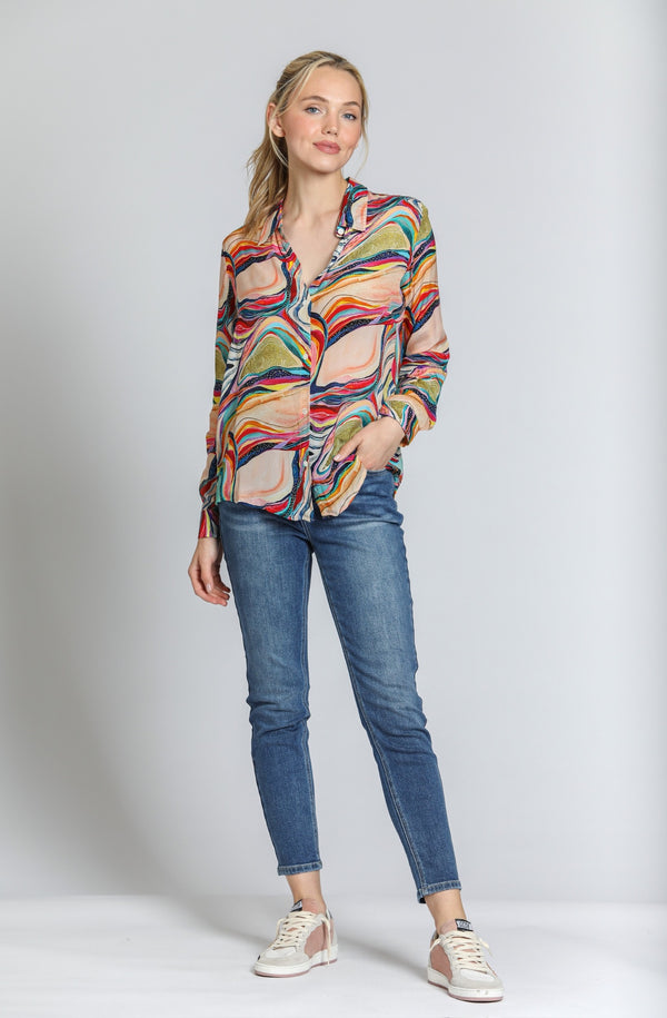 PRINTED BLOUSE