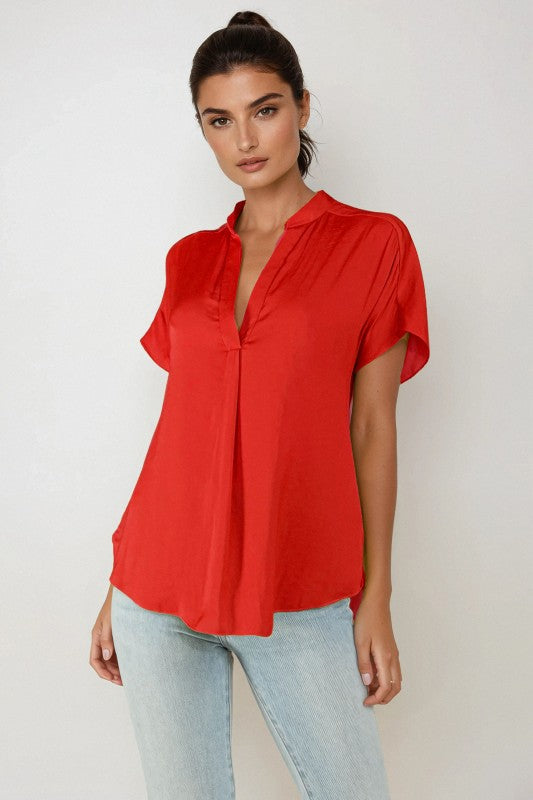 DROP SHOULDER BLOUSE (available in more colors)