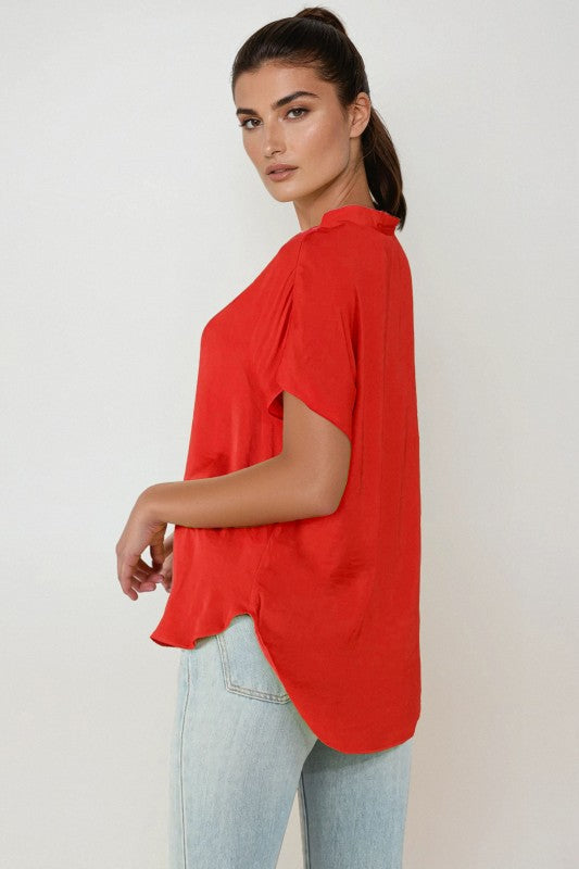 DROP SHOULDER BLOUSE (available in more colors)