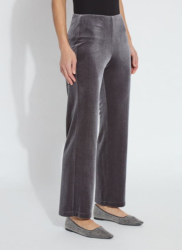 METALLIC FOIL VELVET PANT