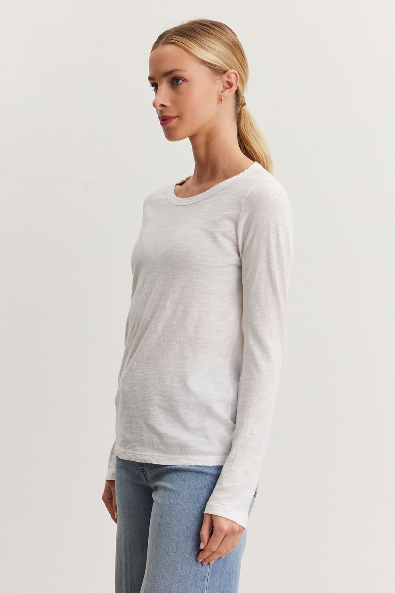 LONG SLEEVE CREW NECK TOP