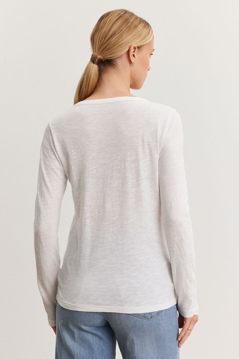 LONG SLEEVE CREW NECK TOP