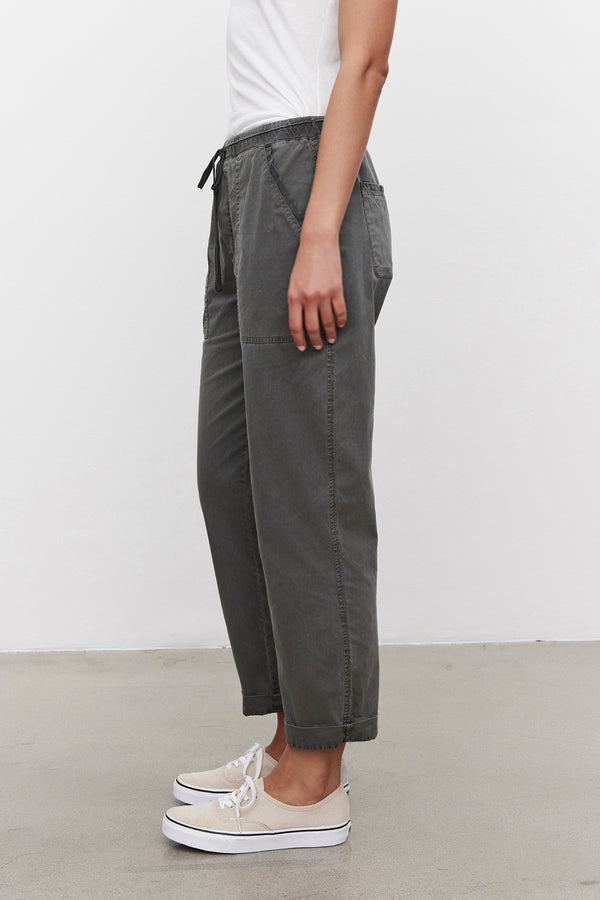 DRAWSTRING COTTON PANT