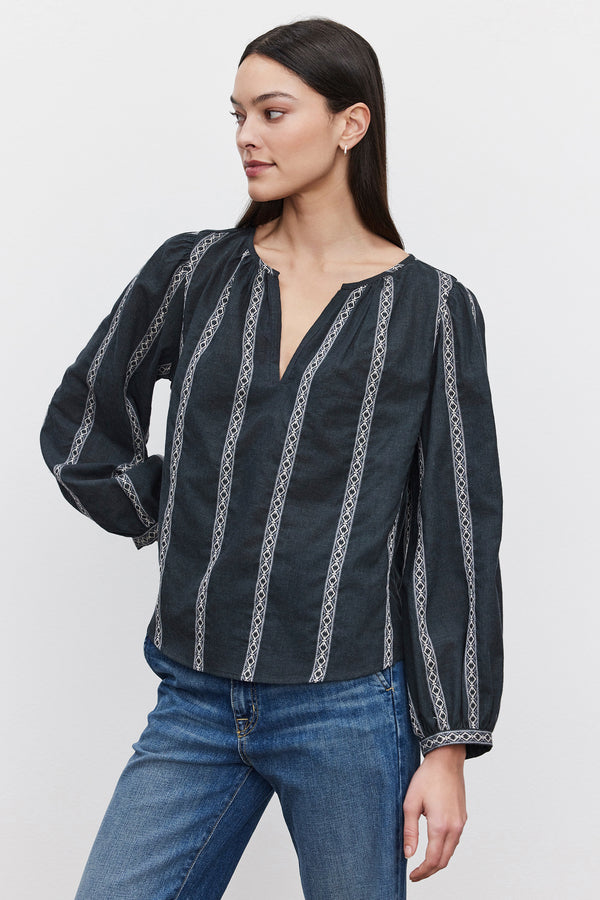 LONG SLEEVE BOHO BLOUSE