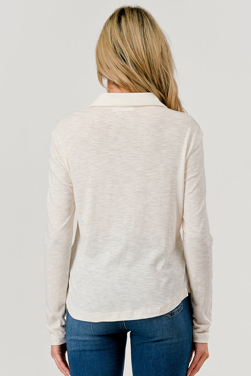 SLUB BUTTON SHIRT