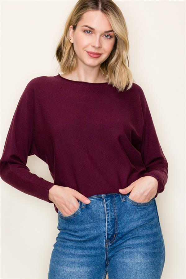 CREW NECK SWEATER (available in 2 colors)