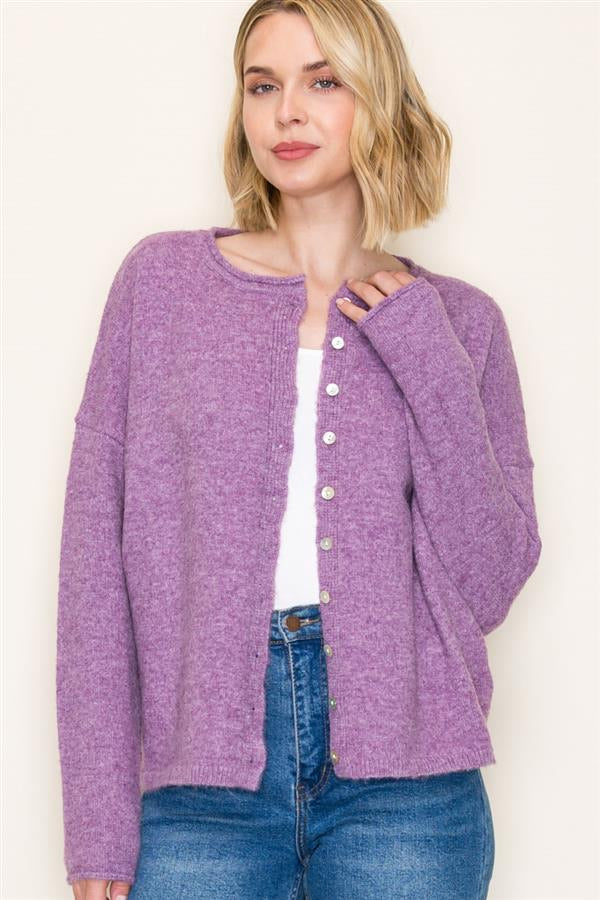 BUTTON DOWN SWEATER