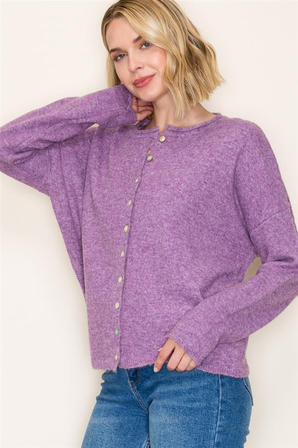 BUTTON DOWN SWEATER