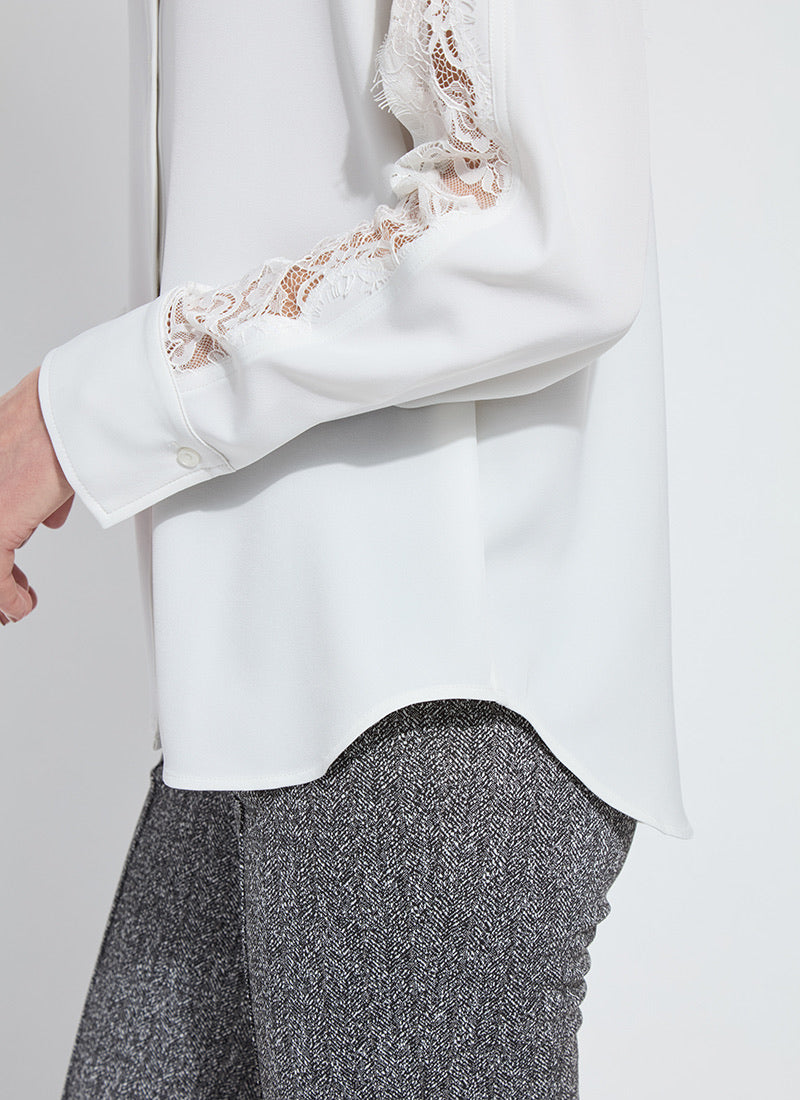 NATASHA LACE TRIM SHIRT