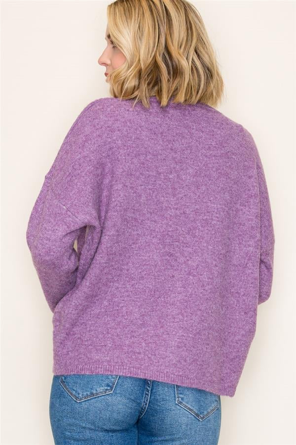 BUTTON DOWN SWEATER