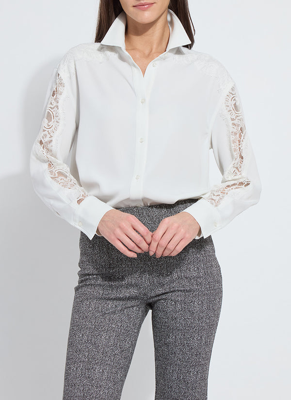 NATASHA LACE TRIM SHIRT