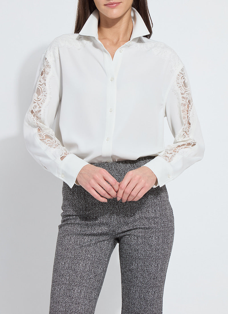 NATASHA LACE TRIM SHIRT