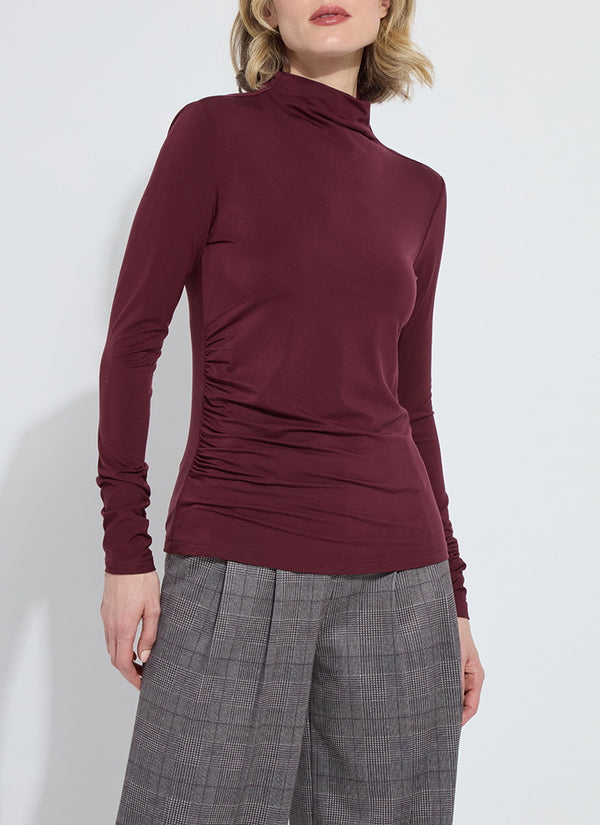 JOVITA FUNNEL NECK TOP