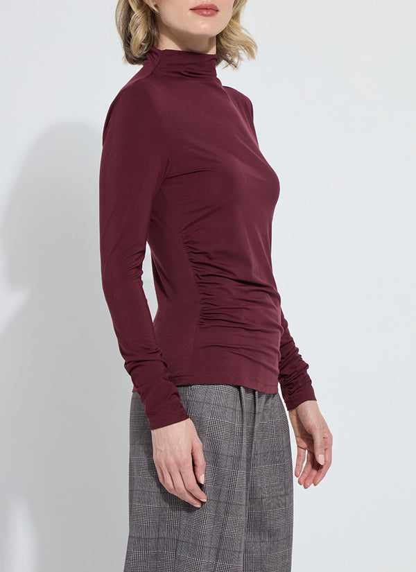 JOVITA FUNNEL NECK TOP
