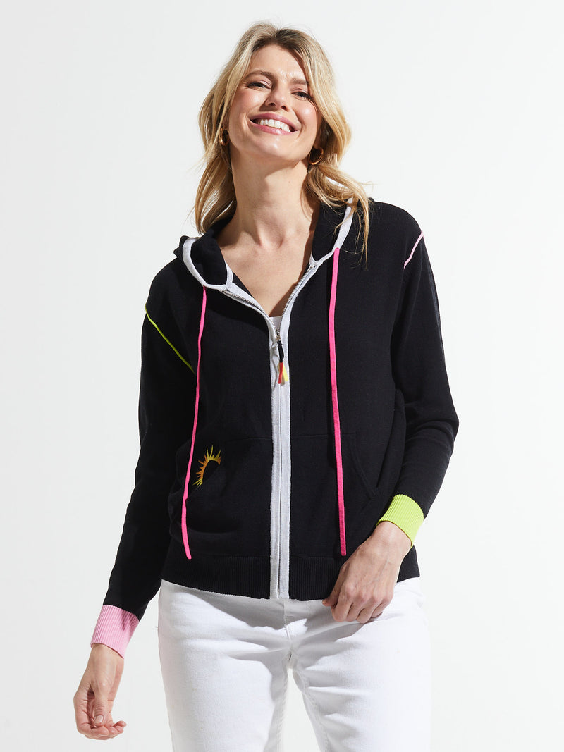 ZIP UP CARDI WITH SUN