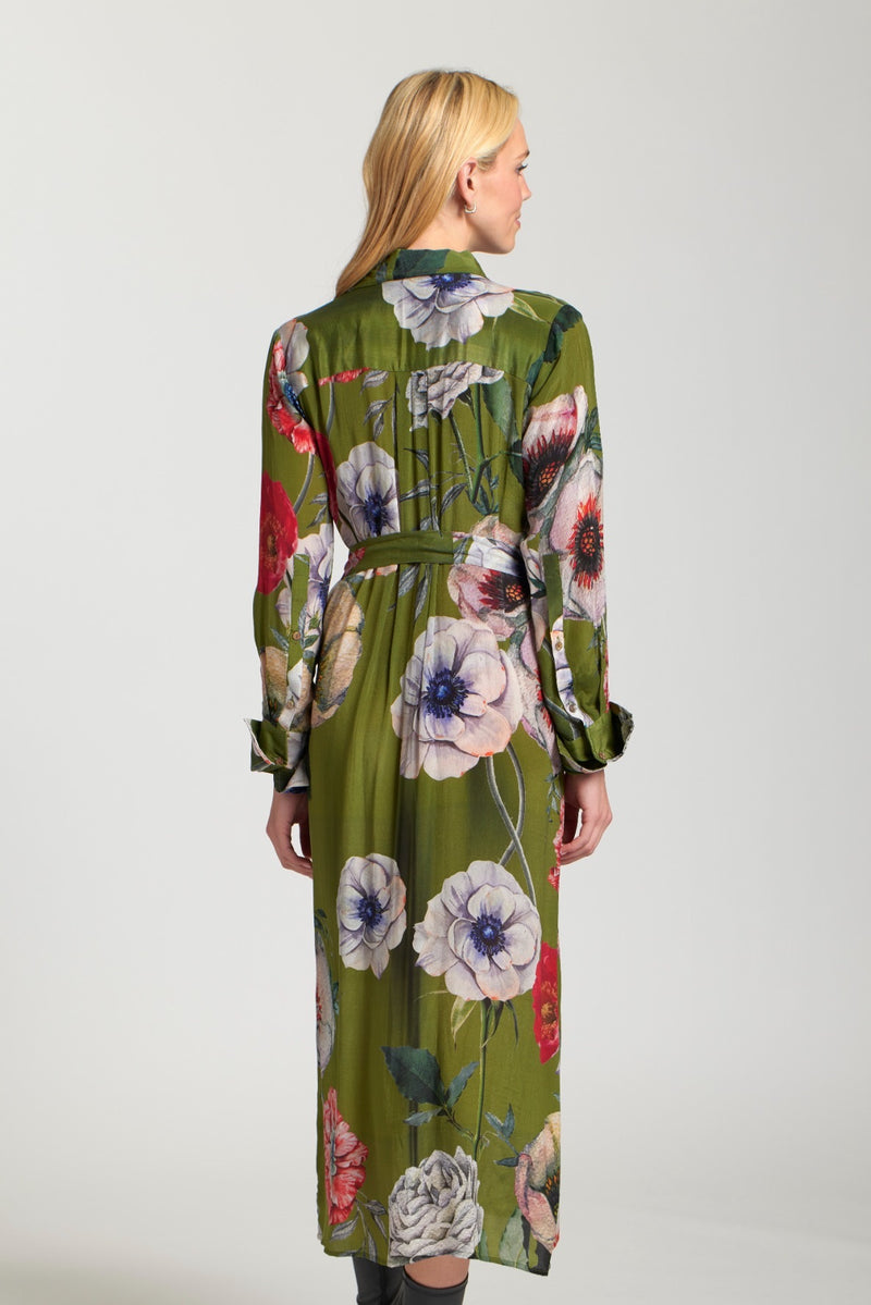 PRINTED LONG SLEEVE DRESS