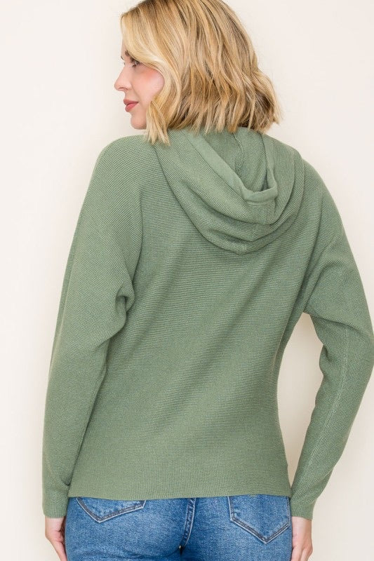 MINI WAFFLE PULLOVER HOODIE