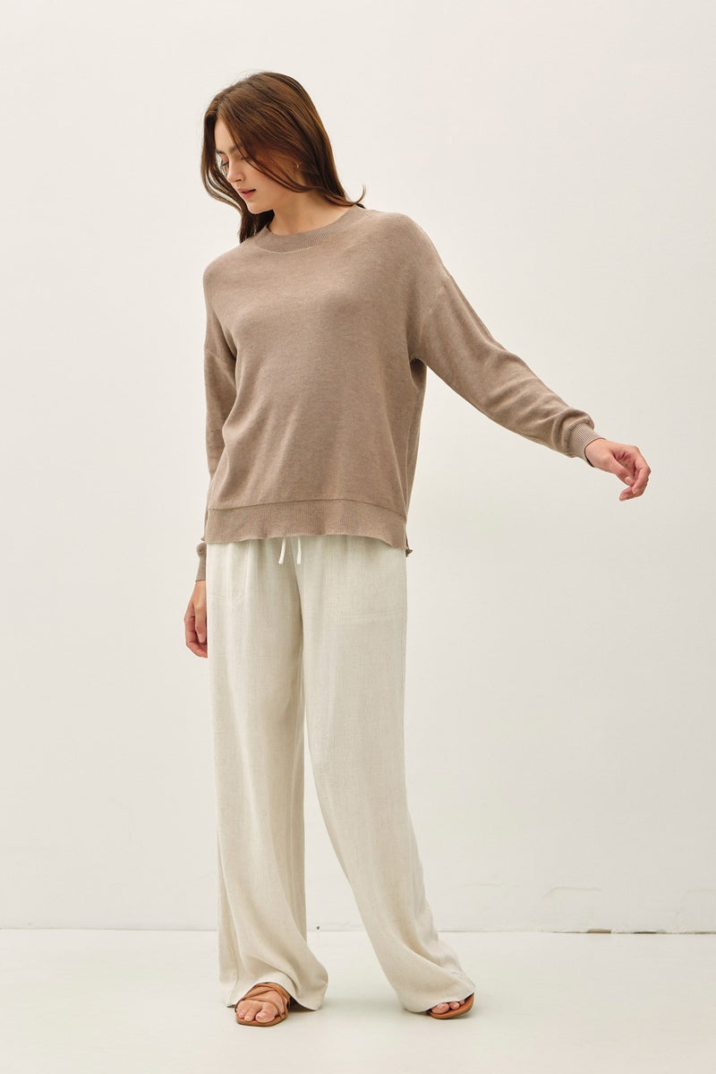 DROP SHOULDER SWEATER (available in 2 colors