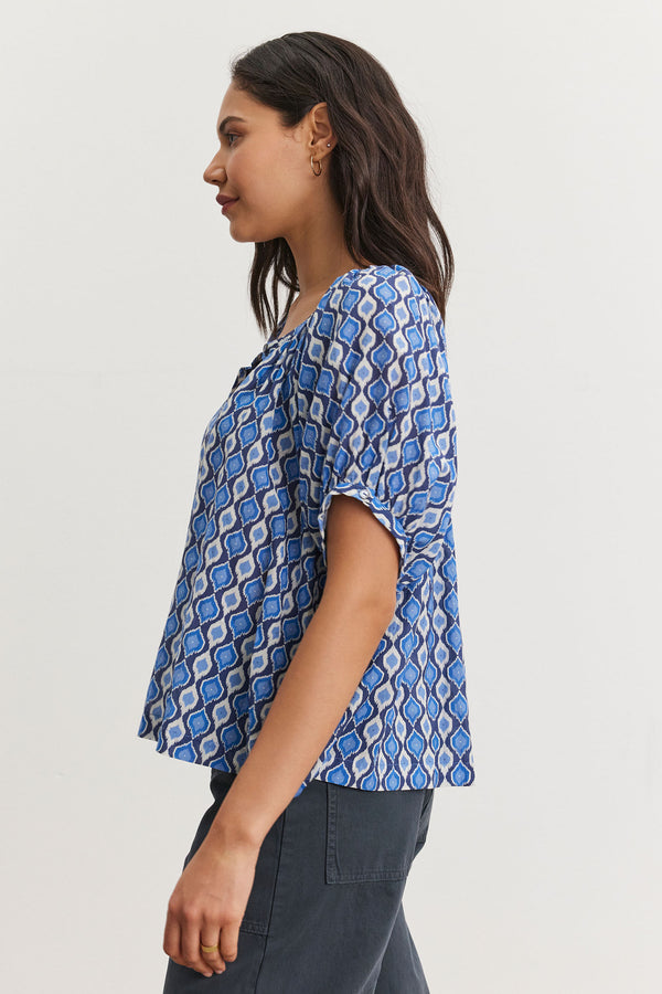 PRINTED BOHO TOP