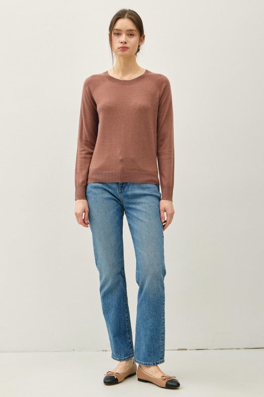 SOFT BASEBALL STYLE SWEATER (available in 3 colors)