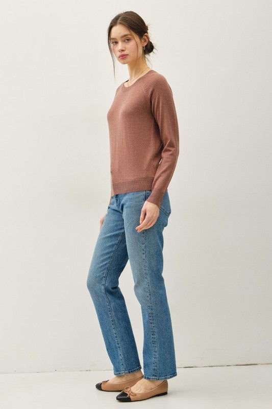 SOFT BASEBALL STYLE SWEATER (available in 3 colors)