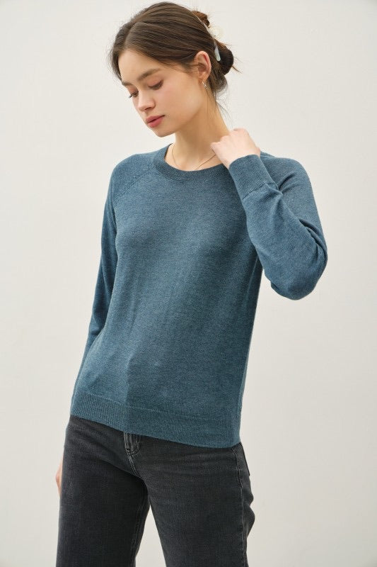 SOFT BASEBALL STYLE SWEATER (available in 3 colors)