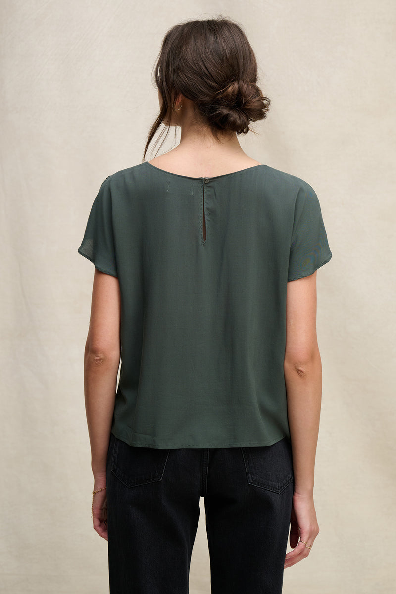 SHORT SLEEVE BLOUSE