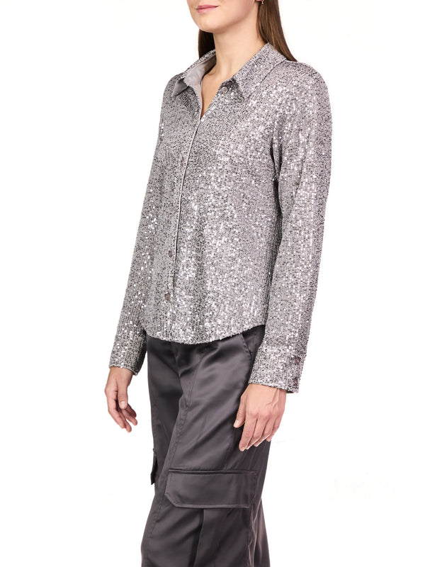 RADIANT SEQUIN SHIRT