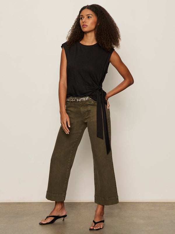 SIDE TIE MUSCLE TEE