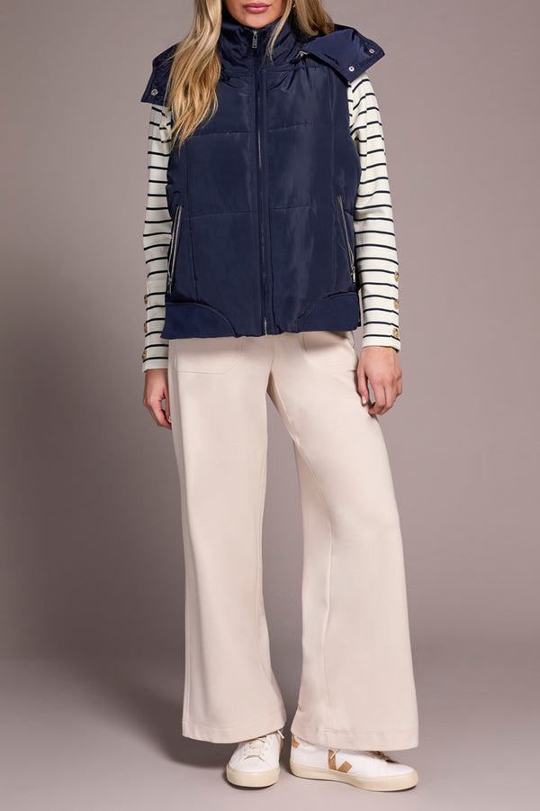 QUILTED VEST BOMBER JACKET