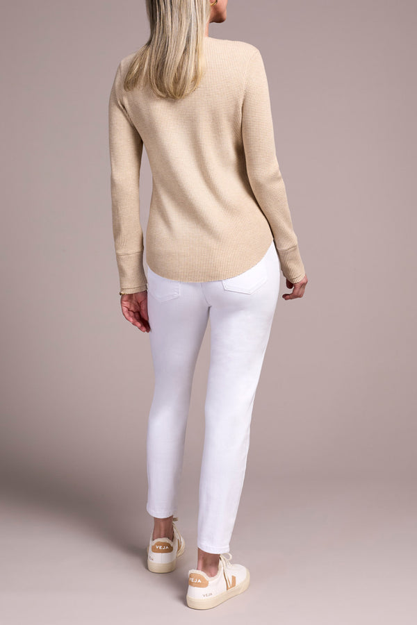 LONG SLEEVE HENLEY TOP (available in 2colors)