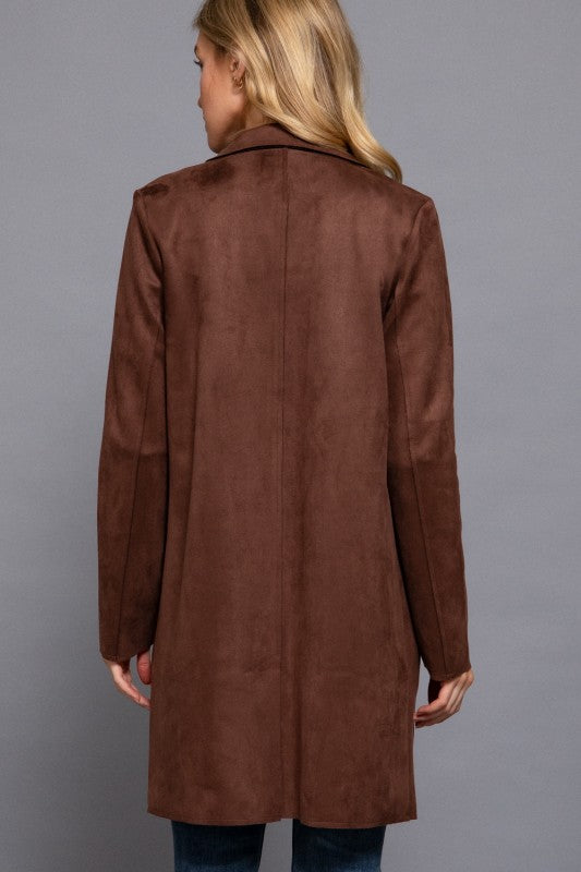 LONG SLEEVE FAUX LONG JACKET