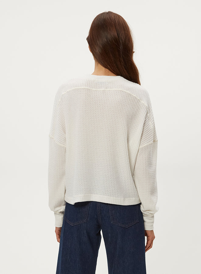 SALMA LONG SLEEVE V NECK TOP (available in charcoal Only)